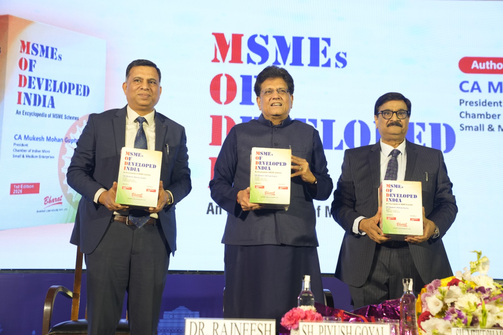 Official book launch event with Sh Piyush Goyal and Dr. Rajneesh IAS